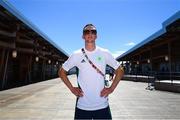 6 August 2021; Team Ireland boxer Brendan Irvine poses for a portrait at a media conference in the Olympic Village during the 2020 Tokyo Summer Olympic Games in Tokyo, Japan. Photo by Stephen McCarthy/Sportsfile