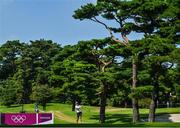 6 August 2021; Stephanie Meadow of Ireland plays from the fifth tee box during round three of the women's individual stroke play at the Kasumigaseki Country Club during the 2020 Tokyo Summer Olympic Games in Kawagoe, Saitama, Japan. Photo by Brendan Moran/Sportsfile