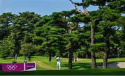 6 August 2021; Min Lee of Chinese Taipei plays from the fifth tee box during round three of the women's individual stroke play at the Kasumigaseki Country Club during the 2020 Tokyo Summer Olympic Games in Kawagoe, Saitama, Japan. Photo by Brendan Moran/Sportsfile