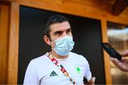 6 August 2021; Team Ireland boxing high performance director Bernard Dunne during a media conference in the Olympic Village during the 2020 Tokyo Summer Olympic Games in Tokyo, Japan. Photo by Stephen McCarthy/Sportsfile