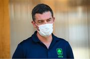 6 August 2021; Chief executive of the Olympic Federation of Ireland, Peter Sherrard during a media conference in the Olympic Village during the 2020 Tokyo Summer Olympic Games in Tokyo, Japan. Photo by Stephen McCarthy/Sportsfile