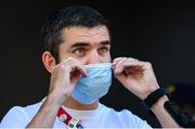 6 August 2021; Team Ireland boxing high performance director Bernard Dunne during a media conference in the Olympic Village during the 2020 Tokyo Summer Olympic Games in Tokyo, Japan. Photo by Stephen McCarthy/Sportsfile