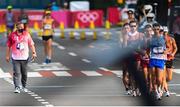 5 August 2021; Race official Pierce O'Callaghan during the men's 20 kilometre walk final at Sapporo Odori Park on day 13 during the 2020 Tokyo Summer Olympic Games in Sapporo, Japan. Photo by Ramsey Cardy/Sportsfile