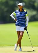 6 August 2021; Aditi Ashok of India during round three of the women's individual stroke play at the Kasumigaseki Country Club during the 2020 Tokyo Summer Olympic Games in Kawagoe, Saitama, Japan. Photo by Brendan Moran/Sportsfile