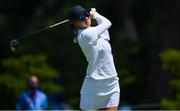 6 August 2021; Madelene Sagstrom of Sweden watches her drive on the 12th tee box during round three of the women's individual stroke play at the Kasumigaseki Country Club during the 2020 Tokyo Summer Olympic Games in Kawagoe, Saitama, Japan. Photo by Brendan Moran/Sportsfile