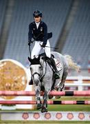 6 August 2021; Elena Micheli of Italy riding Cristbal 21 during the women's riding show jumping at Tokyo Stadium on day 14 during the 2020 Tokyo Summer Olympic Games in Tokyo, Japan. Photo by Stephen McCarthy/Sportsfile
