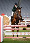 6 August 2021; Natalya Coyle of Ireland during the women's individual showjumping at Tokyo Stadium on day 14 during the 2020 Tokyo Summer Olympic Games in Tokyo, Japan. Photo by Stephen McCarthy/Sportsfile