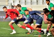 6 August 2021; British and Irish Lions, from left, Adam Beard, Iain Henderson and Anthony Watson race during the British and Irish Lions Captain's Run at Cape Town Stadium in Cape Town, South Africa. Photo by Ashley Vlotman/Sportsfile