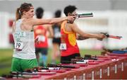 6 August 2021; Natalya Coyle of Ireland during the women's individual laser run at Tokyo Stadium on day 14 during the 2020 Tokyo Summer Olympic Games in Tokyo, Japan. Photo by Stephen McCarthy/Sportsfile Photo by Stephen McCarthy/Sportsfile