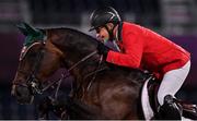 6 August 2021; Enqique Gonzalez of Mexico riding Chanca during the jumping team qualifier at the Equestrian Park during the 2020 Tokyo Summer Olympic Games in Tokyo, Japan. Photo by Brendan Moran/Sportsfile