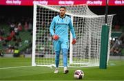 3 August 2021; PAOK goalkeeper Alexandros Paschalakis during the UEFA Europa Conference League third qualifying round first leg match between Bohemians and PAOK at Aviva Stadium in Dublin. Photo by Ben McShane/Sportsfile
