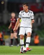 3 August 2021; Stefan Schwab of PAOK during the UEFA Europa Conference League third qualifying round first leg match between Bohemians and PAOK at Aviva Stadium in Dublin. Photo by Ben McShane/Sportsfile