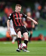 3 August 2021; Ross Tierney of Bohemians during the UEFA Europa Conference League third qualifying round first leg match between Bohemians and PAOK at Aviva Stadium in Dublin. Photo by Ben McShane/Sportsfile