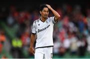 3 August 2021; Shinji Kagawa of PAOK during the UEFA Europa Conference League third qualifying round first leg match between Bohemians and PAOK at Aviva Stadium in Dublin. Photo by Ben McShane/Sportsfile