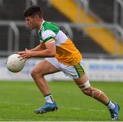 31 July 2021; Cathal Flynn of Offaly during the 2021 EirGrid GAA All-Ireland Football U20 Championship Semi-Final match between Cork v Offaly at MW Hire O'Moore Park in Portlaoise, Laois. Photo by Matt Browne/Sportsfile