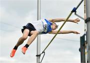 6 August 2021; Lee Prendsgast of St Laurence O'Toole AC, Carlow, competing in the Boy's U16 Pole Vault during day one of the Irish Life Health National Juvenile Track & Field Championships at Tullamore Harriers Stadium in Tullamore, Offaly. Photo by Sam Barnes/Sportsfile