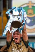 6 August 2021; Sligo captain Kyle Davey lifts the cup after the Electric Ireland Connacht GAA Minor 2021 Final match between Roscommon and Sligo at Dr Hyde Park in Roscommon. Photo by Piaras Ó Mídheach/Sportsfile