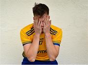 6 August 2021; Conor Harley of Roscommon dejected after his side's defeat in the Electric Ireland Connacht GAA Minor 2021 Final match between Roscommon and Sligo at Dr Hyde Park in Roscommon. Photo by Piaras Ó Mídheach/Sportsfile