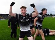 6 August 2021; Conor McMorrow of Sligo celebrates after his side's victory in the Electric Ireland Connacht GAA Minor 2021 Final match between Roscommon and Sligo at Dr Hyde Park in Roscommon. Photo by Piaras Ó Mídheach/Sportsfile
