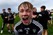 6 August 2021; Ronan O'Hehir of Sligo celebrates after his side's victory in the Electric Ireland Connacht GAA Minor 2021 Final match between Roscommon and Sligo at Dr Hyde Park in Roscommon. Photo by Piaras Ó Mídheach/Sportsfile