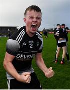 6 August 2021; Stephen Rogan of Sligo celebrates after his side's victory in the Electric Ireland Connacht GAA Minor 2021 Final match between Roscommon and Sligo at Dr Hyde Park in Roscommon. Photo by Piaras Ó Mídheach/Sportsfile