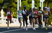 7 August 2021; A general view of the field, including Fionnuala McCormack of Ireland, second from left, in action at the Horohira Bridge during the women's marathon at Sapporo Odori Park on day 15 during the 2020 Tokyo Summer Olympic Games in Sapporo, Japan. Photo by Ramsey Cardy/Sportsfile