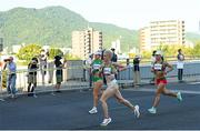 7 August 2021; Aoife Cooke of Ireland in action at the Horohira Bridge during the women's marathon at Sapporo Odori Park on day 15 during the 2020 Tokyo Summer Olympic Games in Sapporo, Japan. Photo by Ramsey Cardy/Sportsfile