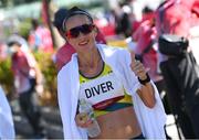 7 August 2021; Sinead Diver of Australia after finishing in tenth place in the women's marathon at Sapporo Odori Park on day 15 during the 2020 Tokyo Summer Olympic Games in Sapporo, Japan. Photo by Ramsey Cardy/Sportsfile