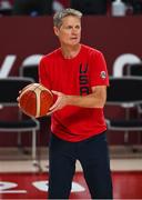 7 August 2021; USA assistant coach Steve Kerr before the men's gold medal match between the USA and France at the Saitama Super Arena during the 2020 Tokyo Summer Olympic Games in Tokyo, Japan. Photo by Brendan Moran/Sportsfile
