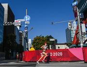 7 August 2021; Malindi Elmore of Canada in action during the women's marathon at Sapporo Odori Park on day 15 during the 2020 Tokyo Summer Olympic Games in Sapporo, Japan. Photo by Ramsey Cardy/Sportsfile