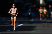 7 August 2021; Natasha Wodak of Canada in action during the women's marathon at Sapporo Odori Park on day 15 during the 2020 Tokyo Summer Olympic Games in Sapporo, Japan. Photo by Ramsey Cardy/Sportsfile