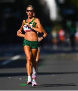 7 August 2021; Gerda Steyn of South Africa in action during the women's marathon at Sapporo Odori Park on day 15 during the 2020 Tokyo Summer Olympic Games in Sapporo, Japan. Photo by Ramsey Cardy/Sportsfile
