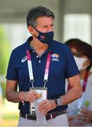 7 August 2021; IAAF president Sebastian Coe during the women's marathon at Sapporo Odori Park on day 15 during the 2020 Tokyo Summer Olympic Games in Sapporo, Japan. Photo by Ramsey Cardy/Sportsfile