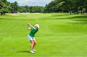 7 August 2021; Stephanie Meadow of Ireland plays from the 13th tee box during round four of the women's individual stroke play at the Kasumigaseki Country Club during the 2020 Tokyo Summer Olympic Games in Kawagoe, Saitama, Japan. Photo by Stephen McCarthy/Sportsfile