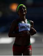 7 August 2021; Ursula Patricia Sanchez of Mexico on her way to finishing 64th in the women's marathon at Sapporo Odori Park on day 15 during the 2020 Tokyo Summer Olympic Games in Sapporo, Japan. Photo by Ramsey Cardy/Sportsfile