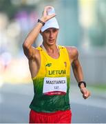 6 August 2021; Artur Mastianica of Lithuania in action during the men's 50 kilometre walk final at Sapporo Odori Park on day 14 during the 2020 Tokyo Summer Olympic Games in Sapporo, Japan. Photo by Ramsey Cardy/Sportsfile