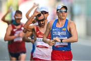 6 August 2021; Jose Montana of Colombia in action during the men's 50 kilometre walk final at Sapporo Odori Park on day 14 during the 2020 Tokyo Summer Olympic Games in Sapporo, Japan. Photo by Ramsey Cardy/Sportsfile