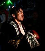 6 August 2021; Michael Conlan makes his way to the ring prior to his WBA interim world featherweight title bout against TJ Doheny at Falls Park in Belfast. Photo by David Fitzgerald/Sportsfile