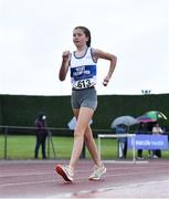6 August 2021; Eabha Hickey of West Waterford AC, competing in the Girl's U15 2000m Walk during day one of the Irish Life Health National Juvenile Track & Field Championships at Tullamore Harriers Stadium in Tullamore, Offaly. Photo by Sam Barnes/Sportsfile