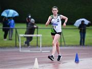 6 August 2021; Anna McDonnell of Moy Valley AC, Mayo, on her way to winning the Girl's U15 2000m Walk during day one of the Irish Life Health National Juvenile Track & Field Championships at Tullamore Harriers Stadium in Tullamore, Offaly. Photo by Sam Barnes/Sportsfile