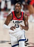 7 August 2021; Bam Adebayo of USA during the men's gold medal match between the USA and France at the Saitama Super Arena during the 2020 Tokyo Summer Olympic Games in Tokyo, Japan. Photo by Brendan Moran/Sportsfile