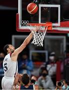 7 August 2021; Zach Lavine of USA during the men's gold medal match between the USA and France at the Saitama Super Arena during the 2020 Tokyo Summer Olympic Games in Tokyo, Japan. Photo by Brendan Moran/Sportsfile