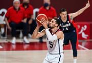 7 August 2021; Zach Lavine of USA during the men's gold medal match between the USA and France at the Saitama Super Arena during the 2020 Tokyo Summer Olympic Games in Tokyo, Japan. Photo by Brendan Moran/Sportsfile