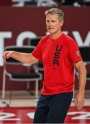 7 August 2021; USA assistant coach Steve Kerr before the men's gold medal match between the USA and France at the Saitama Super Arena during the 2020 Tokyo Summer Olympic Games in Tokyo, Japan. Photo by Brendan Moran/Sportsfile