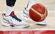 7 August 2021; Basketball shoes worn be a member of the USA team before the men's gold medal match between the USA and France at the Saitama Super Arena during the 2020 Tokyo Summer Olympic Games in Tokyo, Japan. Photo by Brendan Moran/Sportsfile