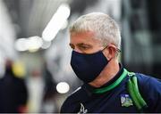 7 August 2021; Limerick manager John Kiely arrives for the GAA Hurling All-Ireland Senior Championship semi-final match between Limerick and Waterford at Croke Park in Dublin. Photo by Piaras Ó Mídheach/Sportsfile