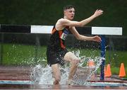 7 August 2021; Killian Keegan of Clonliffe Harriers AC, Dublin, competing in the Boy's U17 2000m Steeplechase during day two of the Irish Life Health National Juvenile Track & Field Championships at Tullamore Harriers Stadium in Tullamore, Offaly. Photo by Sam Barnes/Sportsfile