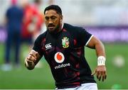 7 August 2021; Bundee Aki of British and Irish Lions before the third test of the British and Irish Lions tour match between South Africa and British and Irish Lions at Cape Town Stadium in Cape Town, South Africa. Photo by Ashley Vlotman/Sportsfile