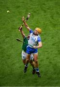 7 August 2021; Jack Prendergast of Waterford in action against Darragh O’Donovan of Limerick during the GAA Hurling All-Ireland Senior Championship semi-final match between Limerick and Waterford at Croke Park in Dublin. Photo by Daire Brennan/Sportsfile
