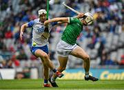 7 August 2021; Jack Fagan of Waterford in action against Kyle Hayes of Limerick during the GAA Hurling All-Ireland Senior Championship semi-final match between Limerick and Waterford at Croke Park in Dublin. Photo by Seb Daly/Sportsfile